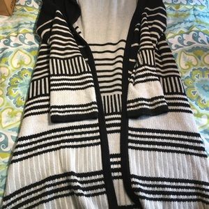 Black and white cardigan. Never worn. Size XL